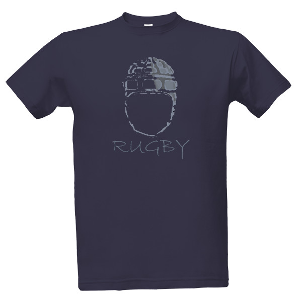 Tričko s potiskem  Rugby helmet