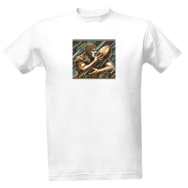 Tričko s potiskem Rugby ART DECO